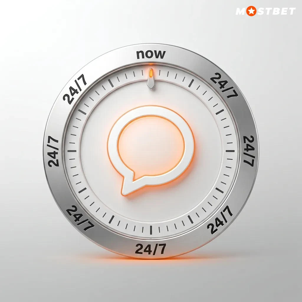 Mostbet live chat window on a laptop screen, showing a user typing a support question in real time