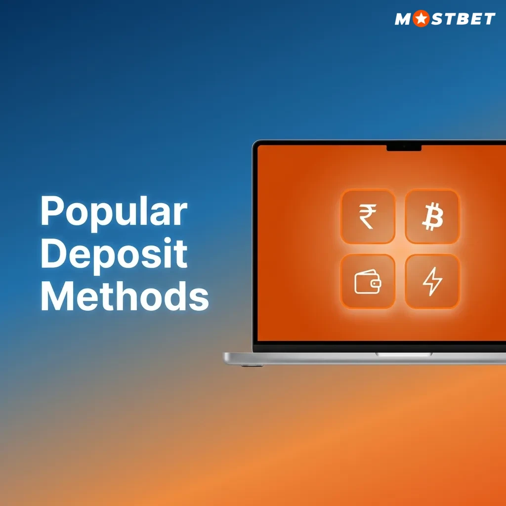 Infographic titled “Popular Deposit Methods” showing icons for UPI, PhonePe, Google Pay, Paytm, wallet, and UPI ID transfer