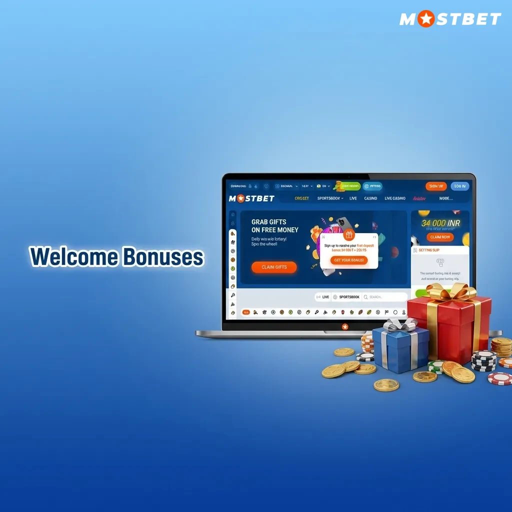 Comparison graphic showing Indian casino vs sports welcome bonuses: 125% offers, spins, max ₹25,000, min ₹500 deposit.