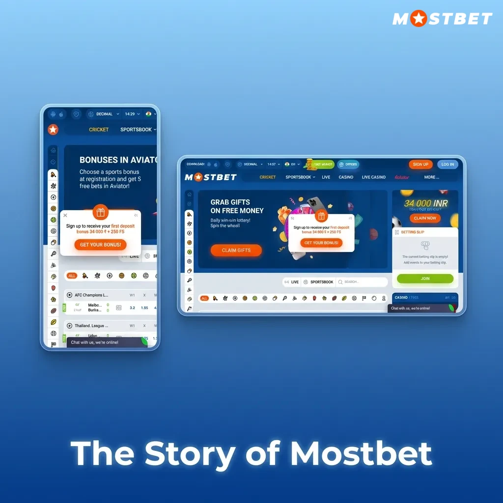 Illustrated timeline of Mostbet’s growth from 2009 betting site to global licensed casino and sports betting platform