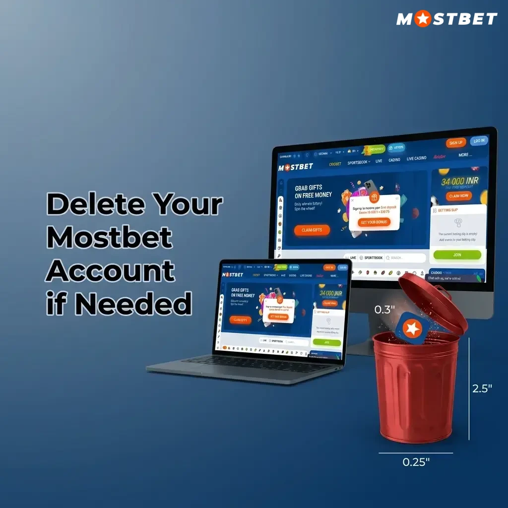 Steps to permanently delete your Mostbet account by contacting support and clearing your balance first