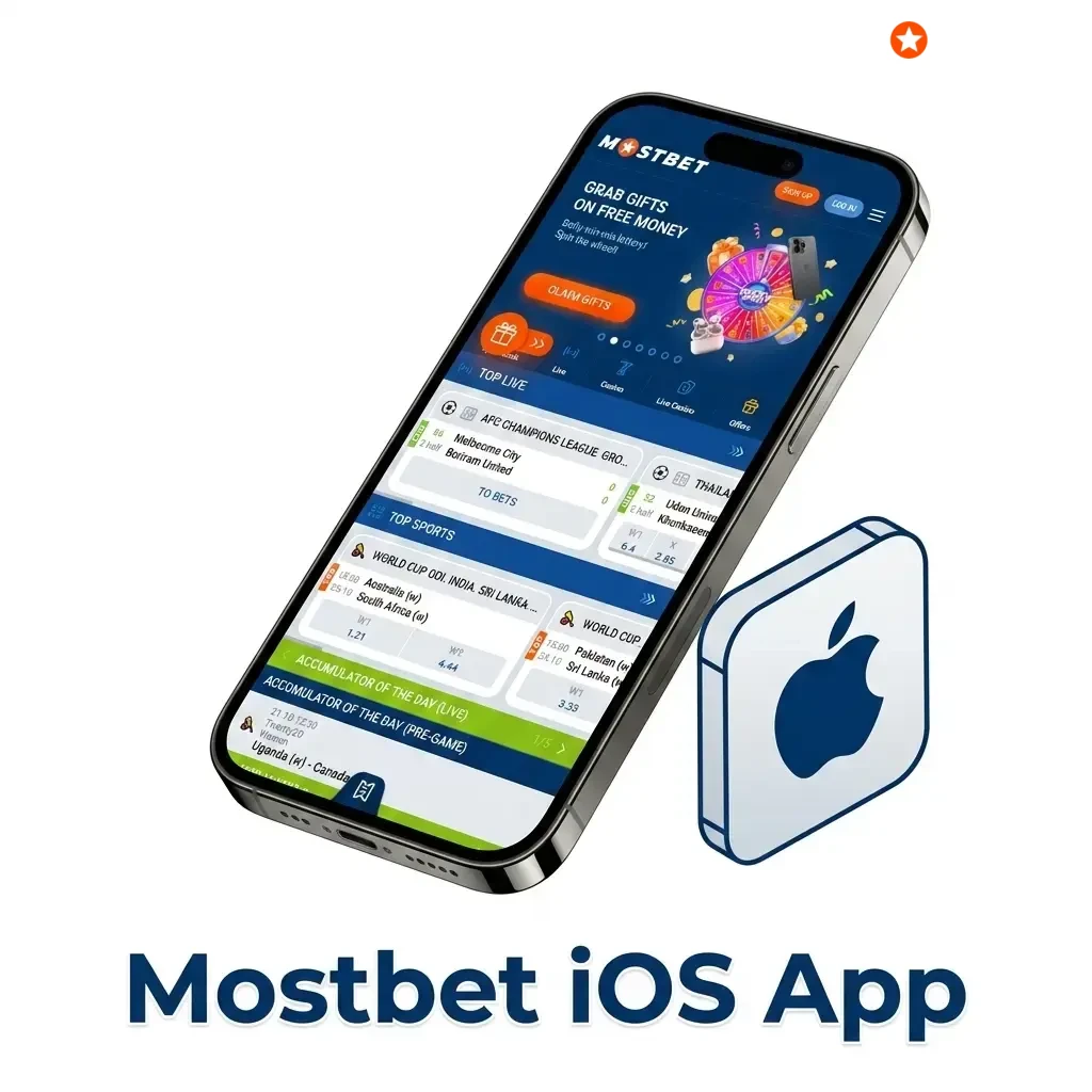 Mostbet iOS app for iPhone and iPad available on App Store, supporting iOS 12.0 and above with full betting features