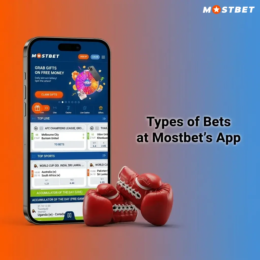 Mostbet app bet types: single, accumulator, system, chain, and live in-play betting options explained