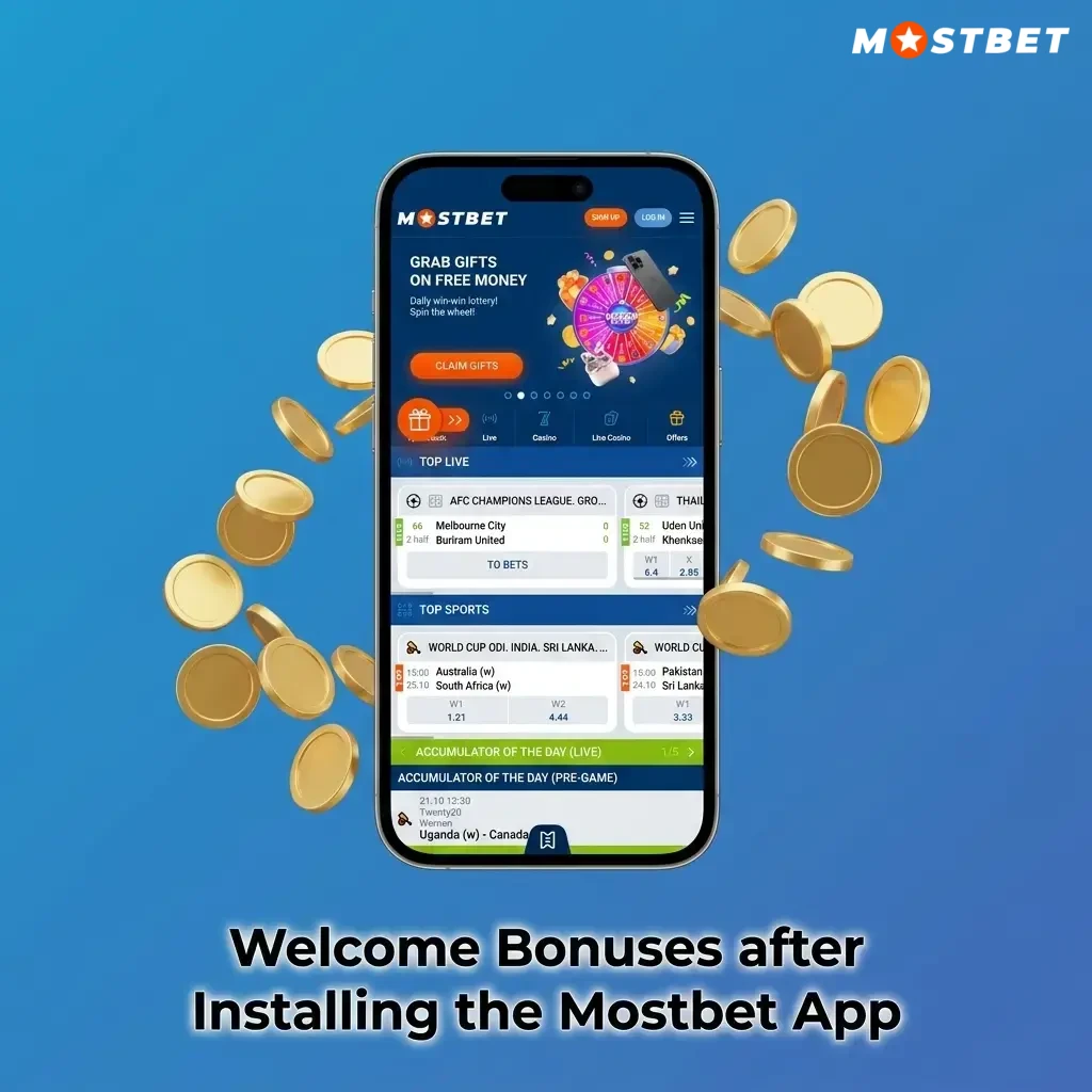 Mostbet app welcome bonus offering 125% match up to 300 USD and 250 free spins for new users