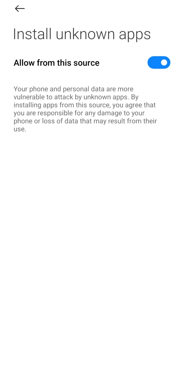 Enable installation from unknown sources in your Android settings for the Mostbet app.