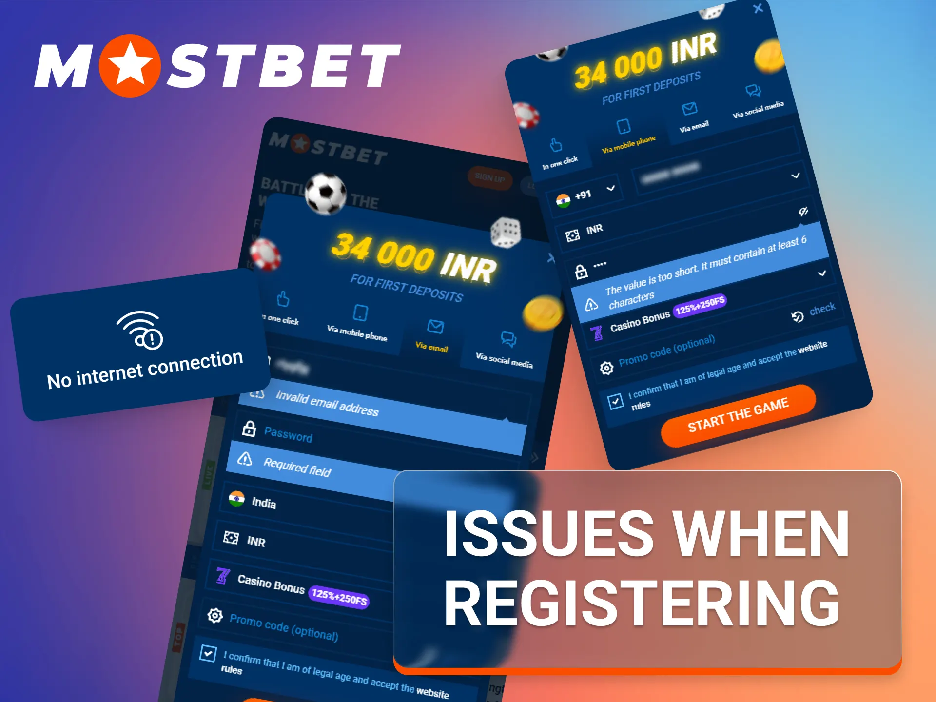 Learn about common troubleshooting tips for potential issues during account registration in the Mostbet app.